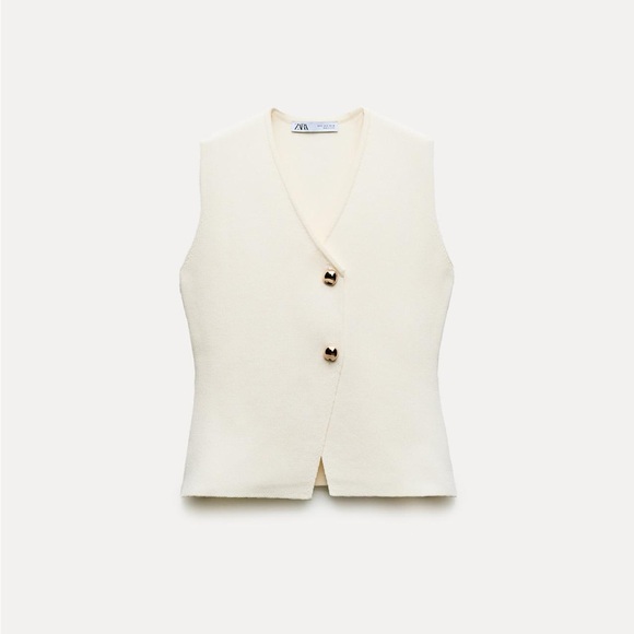 Zara Ivory Vest - Small - Picture 4 of 6